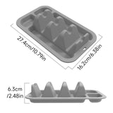 Maxbell Mexican Taco Holder Stand Stylish Taco Baking Rack for Buffets Party Kitchen Gray