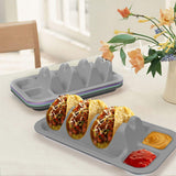Maxbell Mexican Taco Holder Stand Stylish Taco Baking Rack for Buffets Party Kitchen Gray
