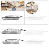 Maxbell Hanging Pullout Drawer Decor Sliding Under Shelf for Office Cabinet Cupboard Black Large
