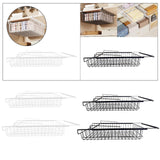 Maxbell Hanging Pullout Drawer Decor Sliding Under Shelf for Office Cabinet Cupboard Black Large