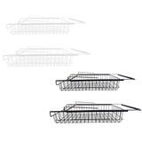 Maxbell Hanging Pullout Drawer Decor Sliding Under Shelf for Office Cabinet Cupboard Black Large