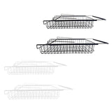 Maxbell Hanging Pullout Drawer Decor Sliding Under Shelf for Office Cabinet Cupboard Black Large