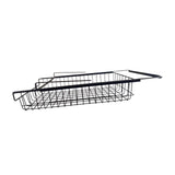 Maxbell Hanging Pullout Drawer Decor Sliding Under Shelf for Office Cabinet Cupboard Black Large