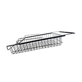Maxbell Hanging Pullout Drawer Decor Sliding Under Shelf for Office Cabinet Cupboard Black Large