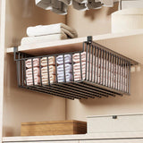 Maxbell Hanging Pullout Drawer Decor Sliding Under Shelf for Office Cabinet Cupboard Black Large