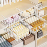 Maxbell Hanging Pullout Drawer Decor Sliding Under Shelf for Office Cabinet Cupboard White Large