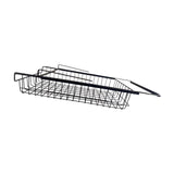 Maxbell Hanging Pullout Drawer Decor Sliding Under Shelf for Office Cabinet Cupboard Black Medium