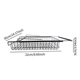Maxbell Hanging Pullout Drawer Decor Sliding Under Shelf for Office Cabinet Cupboard Black Medium