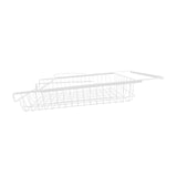 Maxbell Hanging Pullout Drawer Decor Sliding Under Shelf for Office Cabinet Cupboard White Medium