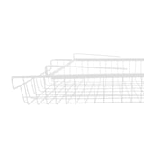 Maxbell Hanging Pullout Drawer Decor Sliding Under Shelf for Office Cabinet Cupboard White Medium
