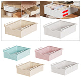 Maxbell Under Shelf Basket Under Cabinet Organizer for Dorm Bedroom Kitchen Cupboard Beige