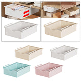 Maxbell Under Shelf Basket Under Cabinet Organizer for Dorm Bedroom Kitchen Cupboard Beige