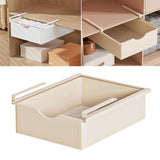 Maxbell Under Shelf Basket Under Cabinet Organizer for Dorm Bedroom Kitchen Cupboard Beige