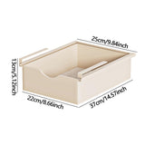 Maxbell Under Shelf Basket Under Cabinet Organizer for Dorm Bedroom Kitchen Cupboard Beige