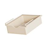 Maxbell Under Shelf Basket Under Cabinet Organizer for Dorm Bedroom Kitchen Cupboard Beige