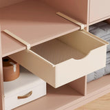 Maxbell Under Shelf Basket Under Cabinet Organizer for Dorm Bedroom Kitchen Cupboard Beige