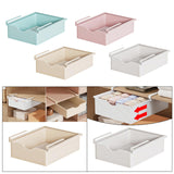 Maxbell Under Shelf Basket Under Cabinet Organizer for Dorm Bedroom Kitchen Cupboard Beige