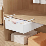Maxbell Under Shelf Basket Under Cabinet Organizer for Dorm Bedroom Kitchen Cupboard White