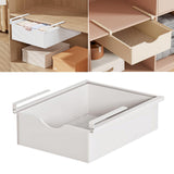 Maxbell Under Shelf Basket Under Cabinet Organizer for Dorm Bedroom Kitchen Cupboard White