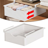 Maxbell Under Shelf Basket Under Cabinet Organizer for Dorm Bedroom Kitchen Cupboard White