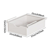 Maxbell Under Shelf Basket Under Cabinet Organizer for Dorm Bedroom Kitchen Cupboard White