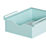 Maxbell Under Shelf Basket Under Cabinet Organizer for Dorm Bedroom Kitchen Cupboard Blue