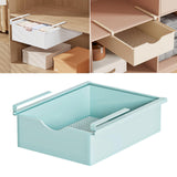 Maxbell Under Shelf Basket Under Cabinet Organizer for Dorm Bedroom Kitchen Cupboard Blue