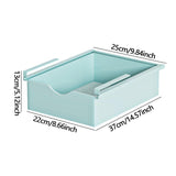 Maxbell Under Shelf Basket Under Cabinet Organizer for Dorm Bedroom Kitchen Cupboard Blue