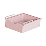 Maxbell Under Shelf Basket Under Cabinet Organizer for Dorm Bedroom Kitchen Cupboard Pink