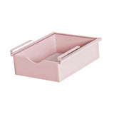 Maxbell Under Shelf Basket Under Cabinet Organizer for Dorm Bedroom Kitchen Cupboard Pink