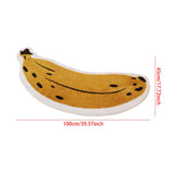 Maxbell Bathroom Floor Mat Banana Shaped Washable Entryway Rug for Bedroom Kids Room