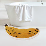 Maxbell Bathroom Floor Mat Banana Shaped Washable Entryway Rug for Bedroom Kids Room