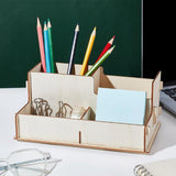 Maxbell Wooden Desk Organiser Pen Holder Display Box DIY for Office Desk Accessories