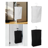 Maxbell Hanging Laundry Hamper Bag Foldable Closet Storage Basket for Door Home Dorm White