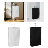 Maxbell Hanging Laundry Hamper Bag Foldable Closet Storage Basket for Door Home Dorm White