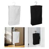 Maxbell Hanging Laundry Hamper Bag Foldable Closet Storage Basket for Door Home Dorm White