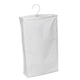 Maxbell Hanging Laundry Hamper Bag Foldable Closet Storage Basket for Door Home Dorm White