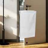 Maxbell Hanging Laundry Hamper Bag Foldable Closet Storage Basket for Door Home Dorm White