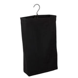 Maxbell Hanging Laundry Hamper Bag Foldable Closet Storage Basket for Door Home Dorm Black