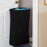 Maxbell Hanging Laundry Hamper Bag Foldable Closet Storage Basket for Door Home Dorm Black
