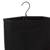 Maxbell Hanging Laundry Hamper Bag Foldable Closet Storage Basket for Door Home Dorm Black
