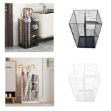 Maxbell Umbrella Drain Stand Multifunction Modern Organizer for Porch Hallway Office Black