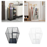 Maxbell Umbrella Drain Stand Multifunction Modern Organizer for Porch Hallway Office Black