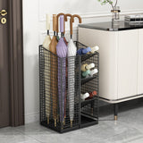 Maxbell Umbrella Drain Stand Multifunction Modern Organizer for Porch Hallway Office Black