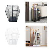 Maxbell Umbrella Drain Stand Multifunction Modern Organizer for Porch Hallway Office Black