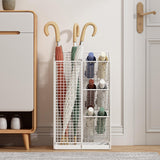 Maxbell Umbrella Drain Stand Multifunction Modern Organizer for Porch Hallway Office White