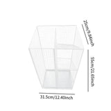 Maxbell Umbrella Drain Stand Multifunction Modern Organizer for Porch Hallway Office White