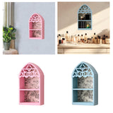 Maxbell Wood Perfume Holder Perfume Display Rack for Coffee Pod Stirrers Tea Packets Pink