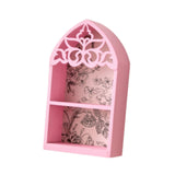 Maxbell Wood Perfume Holder Perfume Display Rack for Coffee Pod Stirrers Tea Packets Pink