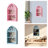 Maxbell Wood Perfume Holder Perfume Display Rack for Coffee Pod Stirrers Tea Packets Pink